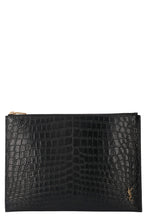 Load image into Gallery viewer, Printed leather flat pouch
