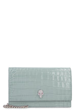 Carica l'immagine nel visualizzatore di Gallery, Clutch in pelle stampa coccodrillo
