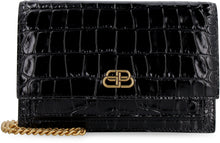 Carica l'immagine nel visualizzatore di Gallery, Clutch Sharp in pelle stampa coccodrillo
