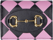 Carica l'immagine nel visualizzatore di Gallery, Mini portafoglio Gucci Horsebit 1955 in pelle
