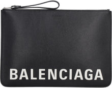 Carica l'immagine nel visualizzatore di Gallery, Busta piatta in pelle con logo
