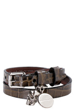 Carica l'immagine nel visualizzatore di Gallery, Bracciale doppio giro in pelle con pendente Skull
