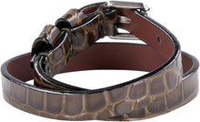 Carica l'immagine nel visualizzatore di Gallery, Bracciale doppio giro in pelle con pendente Skull
