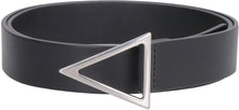 Load image into Gallery viewer, Leather belt with metal buckle
