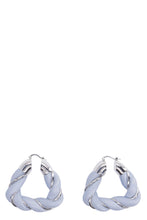 Load image into Gallery viewer, Silver and leather earrings
