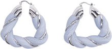 Load image into Gallery viewer, Silver and leather earrings
