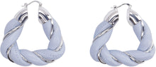 Load image into Gallery viewer, Silver and leather earrings
