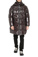 Load image into Gallery viewer, Long hooded down jacket
