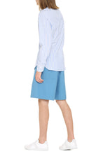 Carica l'immagine nel visualizzatore di Gallery, Camicia in cotone a righe ricamata
