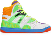 Carica l'immagine nel visualizzatore di Gallery, Sneakers high-top Gucci Basket in tessuto
