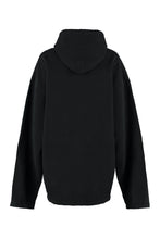 Carica l'immagine nel visualizzatore di Gallery, Felpa oversize in cotone con cappuccio
