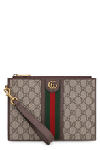 Carica l'immagine nel visualizzatore di Gallery, Clutch Ophidia in tessuto GG Supreme con nastro web
