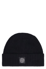 Load image into Gallery viewer, Ribbed knit wool beanie hat
