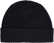 Load image into Gallery viewer, Ribbed knit wool beanie hat
