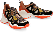 Load image into Gallery viewer, Techno fabric and suede sneakers
