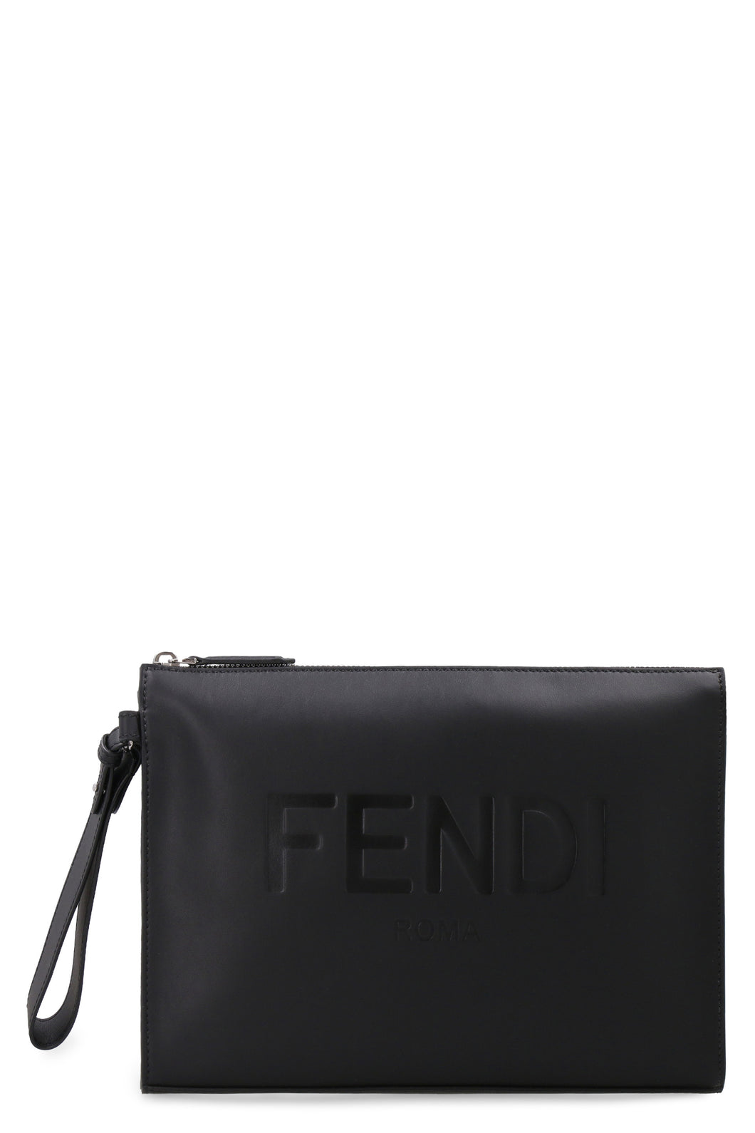 Matte leather flat pouch