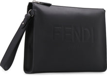 Load image into Gallery viewer, Matte leather flat pouch
