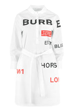 Carica l&#39;immagine nel visualizzatore di Gallery, Abito chemisier in cotone con cintura
