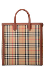 Load image into Gallery viewer, Check fabric tote
