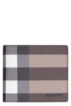 Carica l'immagine nel visualizzatore di Gallery, Portafoglio flap-over in tessuto stampa check
