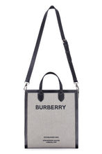 Carica l'immagine nel visualizzatore di Gallery, Shopping bag in canvas e pelle
