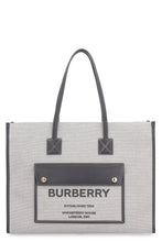 Carica l'immagine nel visualizzatore di Gallery, Tote bag Freya media in pelle e tessuto
