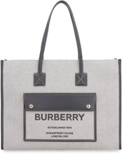 Carica l'immagine nel visualizzatore di Gallery, Tote bag Freya media in pelle e tessuto
