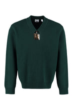 Carica l'immagine nel visualizzatore di Gallery, Pullover in lana con scollo a V
