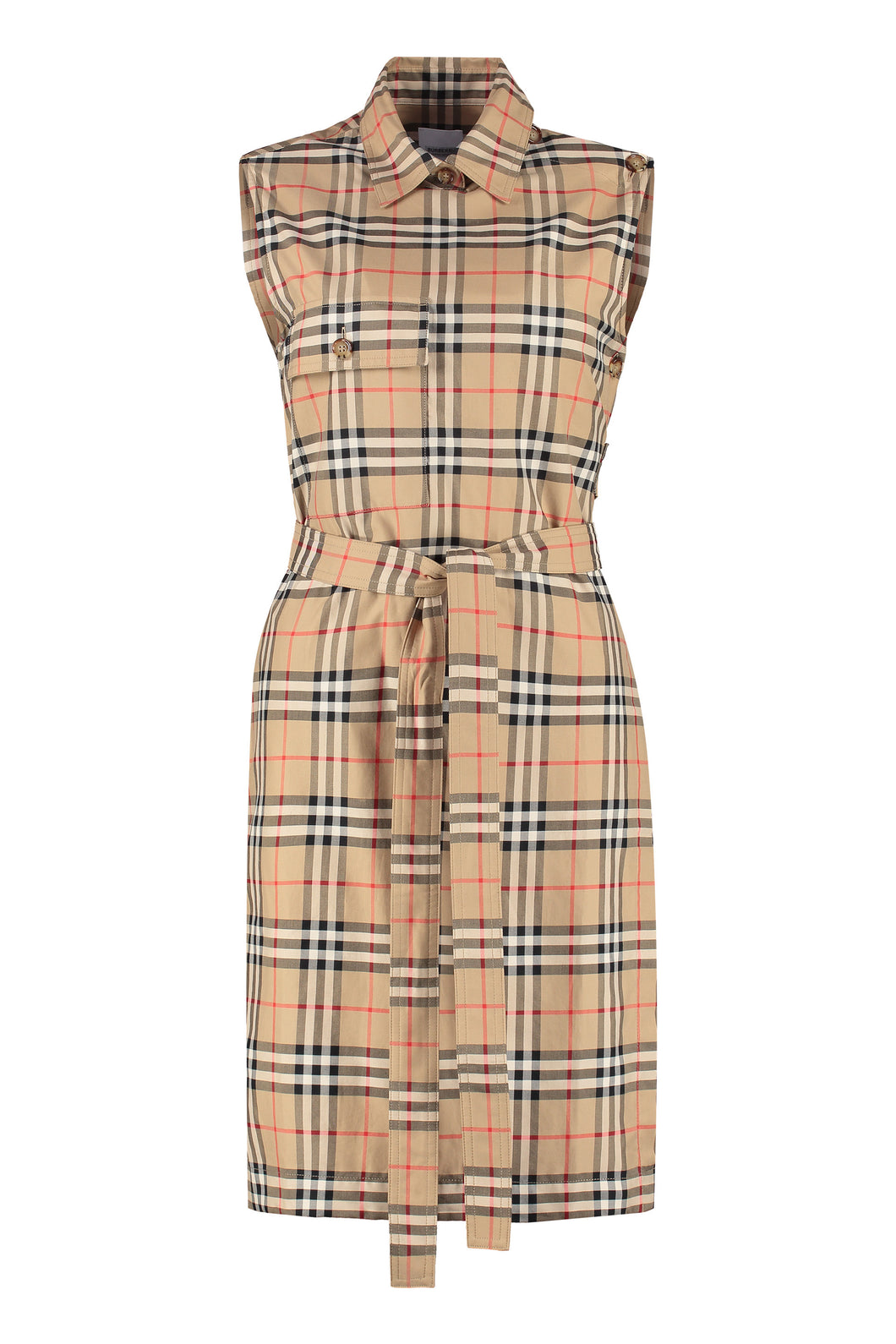 Abito chemisier in motivo check