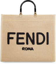 Carica l'immagine nel visualizzatore di Gallery, Borsa shopping Sunshine in paglia intrecciata
