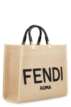 Carica l'immagine nel visualizzatore di Gallery, Tote bag media Sunshine in rafia
