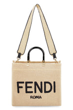 Carica l'immagine nel visualizzatore di Gallery, Tote bag media Sunshine in rafia
