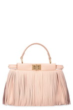 Carica l'immagine nel visualizzatore di Gallery, Borsa a mano Peekaboo Icon in pelle con frange
