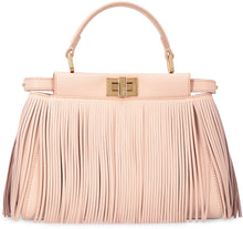 Carica l'immagine nel visualizzatore di Gallery, Borsa a mano Peekaboo Icon in pelle con frange
