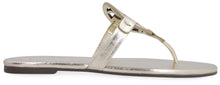Load image into Gallery viewer, Miller metallic leather flat slippers
