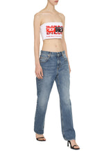 Carica l'immagine nel visualizzatore di Gallery, Crop-top in cotone con logo

