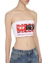 Carica l'immagine nel visualizzatore di Gallery, Crop-top in cotone con logo
