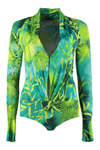 Carica l'immagine nel visualizzatore di Gallery, Blusa-body in jersey stampato
