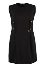 Load image into Gallery viewer, Decorative buttons sheath dress
