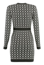 Carica l'immagine nel visualizzatore di Gallery, Mini-abito in maglia jacquard
