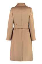 Load image into Gallery viewer, Bcollage double-breasted virgin wool coat
