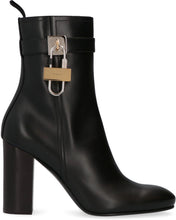Load image into Gallery viewer, Lock leather ankle boots
