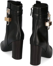 Load image into Gallery viewer, Lock leather ankle boots
