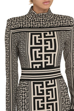 Carica l'immagine nel visualizzatore di Gallery, Mini-abito in maglia jacquard
