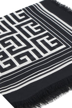 Carica l'immagine nel visualizzatore di Gallery, Scialle jacquard con bordi sfrangiati
