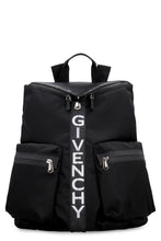 Load image into Gallery viewer, Leather details Spectre nylon backpack
