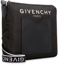 Carica l'immagine nel visualizzatore di Gallery, Messenger bag in pelle e nylon
