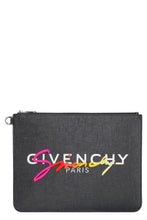 Load image into Gallery viewer, Logo detail flat pouch
