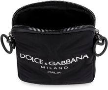 Carica l'immagine nel visualizzatore di Gallery, Messenger bag in pelle e nylon
