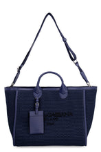 Carica l'immagine nel visualizzatore di Gallery, Shopping bag in canvas e pelle
